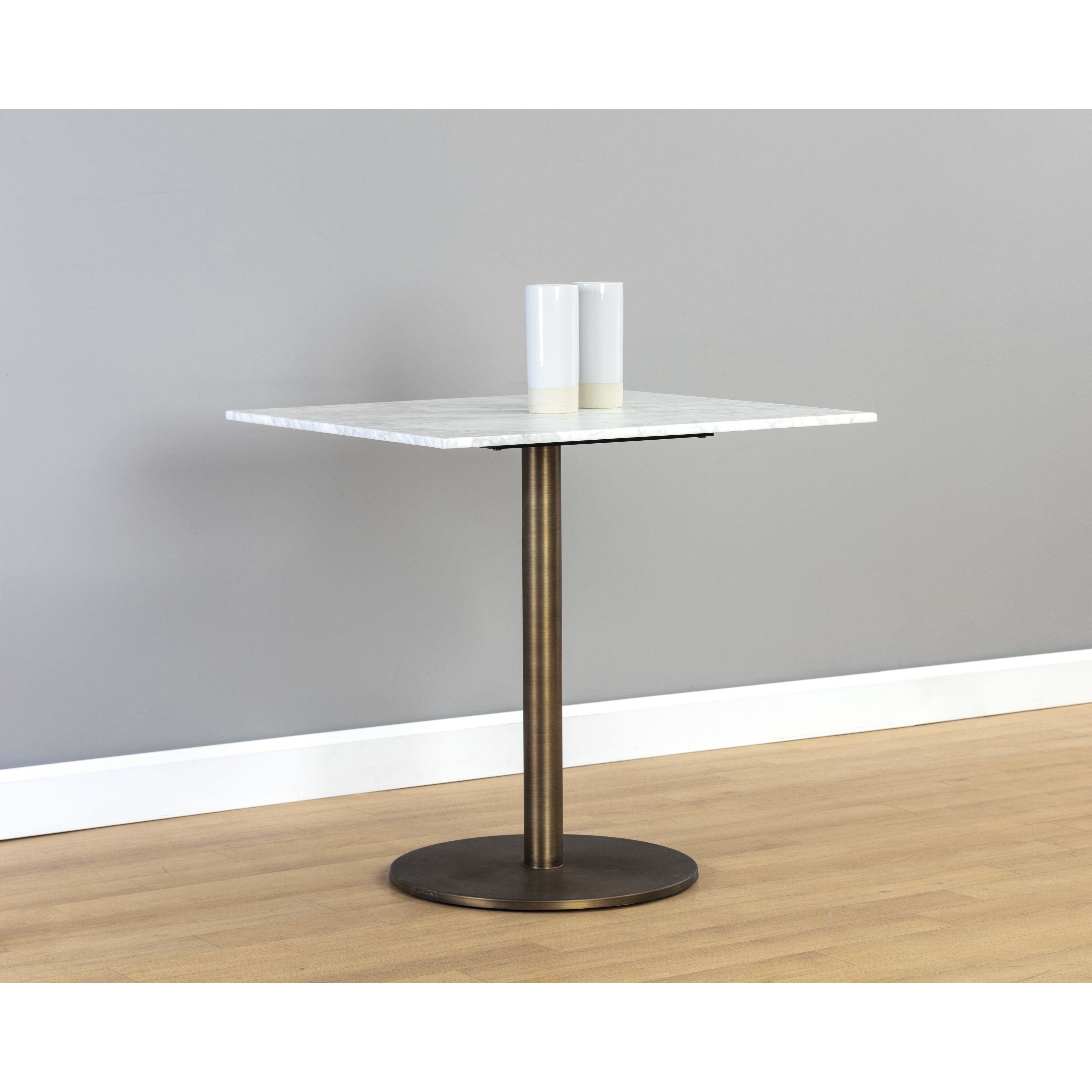 Enco White / Antique Gold Bistro Table